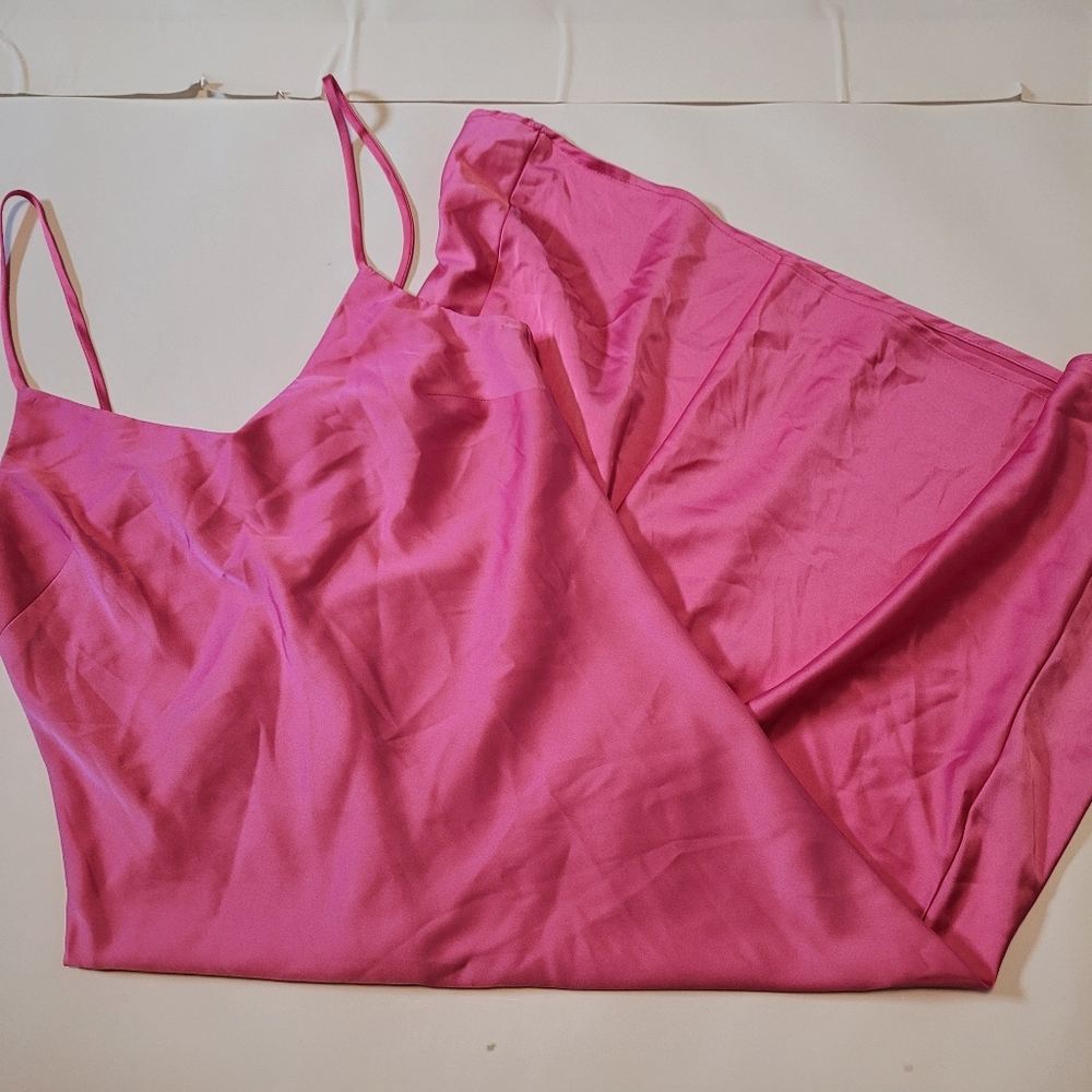 Hot pink maxi long slip